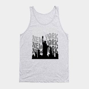 Retro New York Statue of Liberty Tank Top